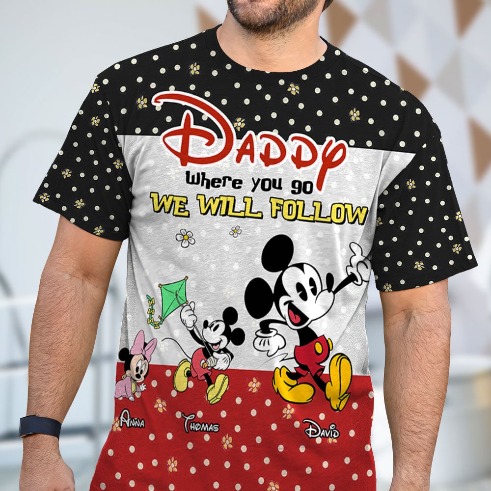 Personalized Father's Day 3D Shirt - Daddy's Path AOP Products PopCulturePrints
