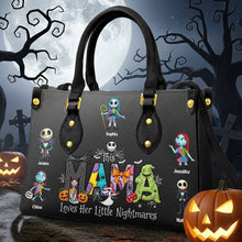Load image into Gallery viewer, Spooky Mama - This Mama Loves Her Little Nightmares Personalized Leather Bag for Halloween Leather Bag PopCulturePrints
