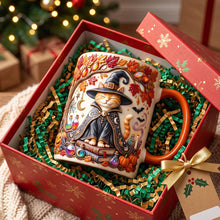 Load image into Gallery viewer, Embrace the Magic: Witch Cat Coffee Mug - Personalized Gift for Cat Lovers
