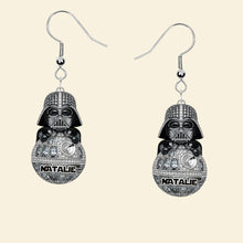 Load image into Gallery viewer, “Join the Galactic Fun!” – Funny Hanging Galactic Characters Earrings - Personalized Gifts for Movie Fans Earrings PopCulturePrints
