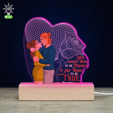 Load image into Gallery viewer, Personalized 3D LED Light - Perfect Love Keepsake for Couples Led Night Light PopCulturePrints
