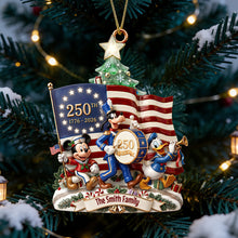 Load image into Gallery viewer, Celebrate American Pride with this Personalized Christmas Ornament - Perfect Gift for Patriots Ornament PopCulturePrints
