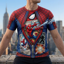 Load image into Gallery viewer, Zip Into Action! Comic Breakout T-Shirt - Personalized Gift for Movie Lovers
