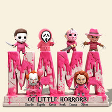 Load image into Gallery viewer, &quot;Every Mom Has a Little Horror - Personalized Plaque for the Unique Mom&quot; - Custom Gift for Mom, Grandma &amp; More Shaped Plaques PopCulturePrints

