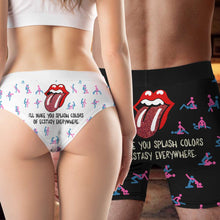 Load image into Gallery viewer, Ecstatic Colors Couple's Boxers - Personalize Your Fun Boxer Briefs PopCulturePrints
