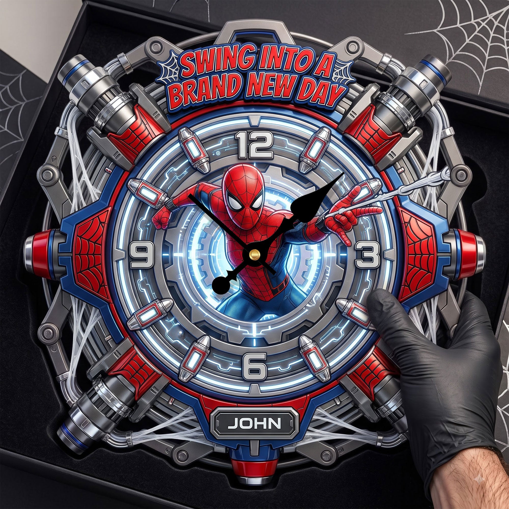 Swing Into A Brand New Day - Unique Personalized Acrylic Wall Clock