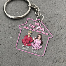 Load image into Gallery viewer, Our First Mojo Dojo Casa House Keychain - Personalized Gift for Couples Keychains PopCulturePrints
