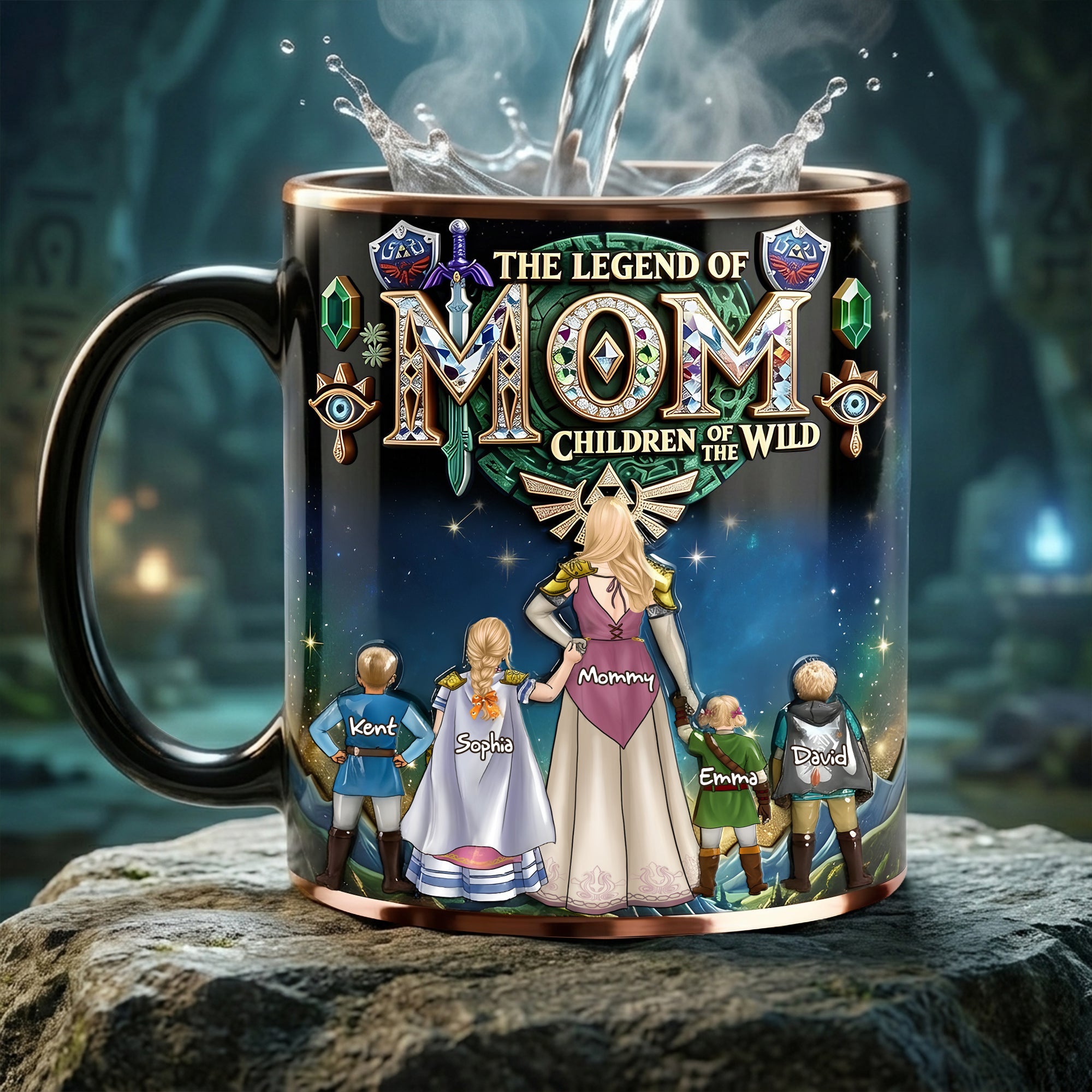 "Unleash Legendary Mom Energy!" - Personalized Ceramic Coffee Mug, Perfect Gift for Mom and Grandma Coffee Mug PopCulturePrints