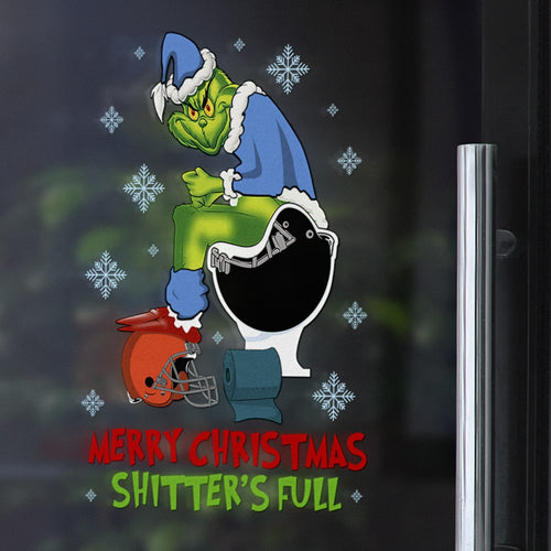 Merry Christmas Personalized Football Lover Decal Decal Sticker PopCulturePrints
