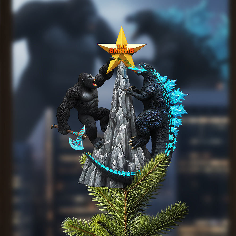 “Climb to New Heights This Christmas!” - Skyline Climbers Tree Topper - Personalized Gifts Ornament PopCulturePrints
