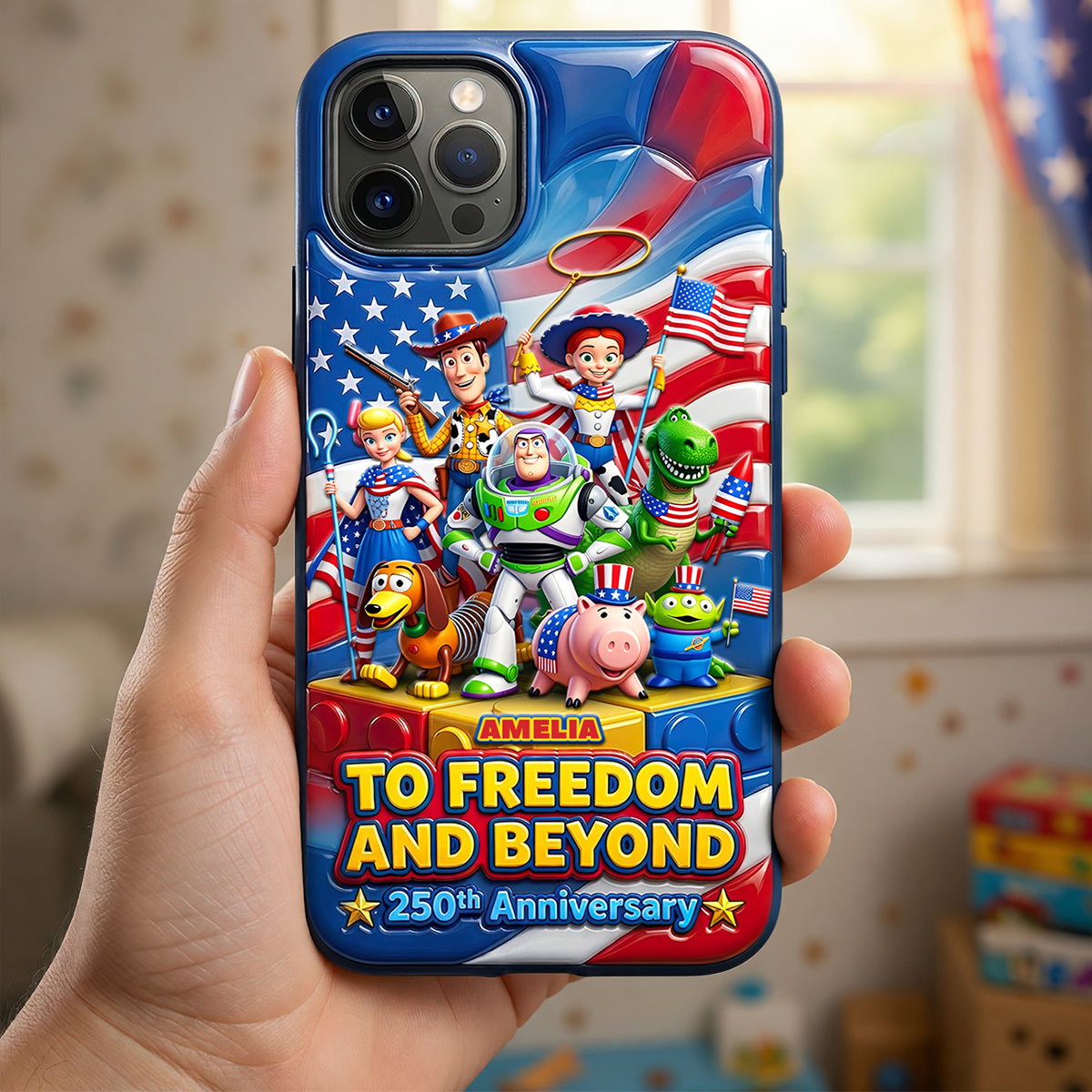 Celebrate Freedom: USA 250th Anniversary Phone Case - Personalized Gift for Patriots Phone Case PopCulturePrints