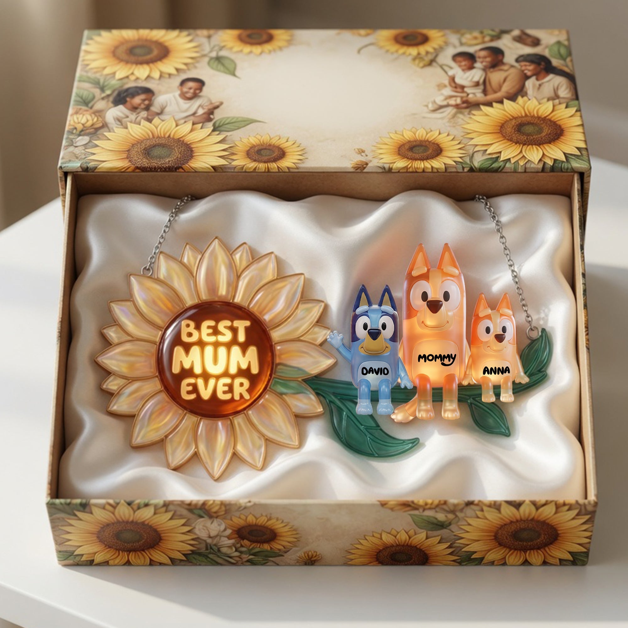 Best Mum Ever - Personalized Suncatcher Ornament for Mom & Grandma Ornament PopCulturePrints