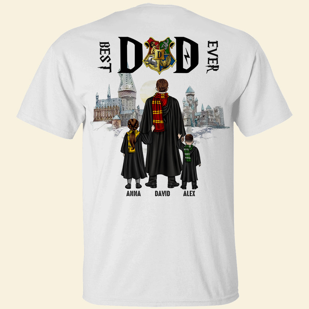 Personalized 'Best Dad Ever' Harry Potter Themed T-Shirt