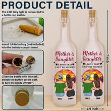 Load image into Gallery viewer, Mother &amp; Daughters - A Bond That Can&#39;t Be Broken - Personalized Bottle Light Gift for Mom, Grandma, and Daughters Bottle Light PopCulturePrints
