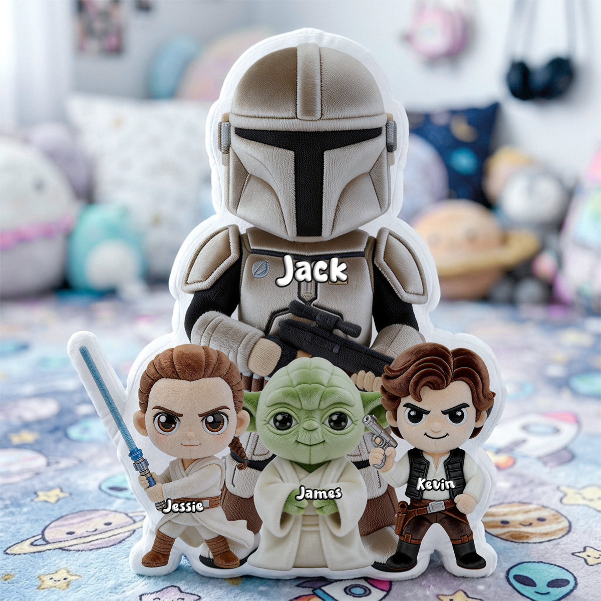 “Personalized Heroic Moments” - Warrior Dad and Kids Pillow - Custom Gift for Dad, Grandpa, and Kids Pillow PopCulturePrints