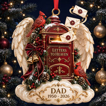Load image into Gallery viewer, Letters to Heaven Christmas Ornament - Personalized Gift for Dad Ornament PopCulturePrints
