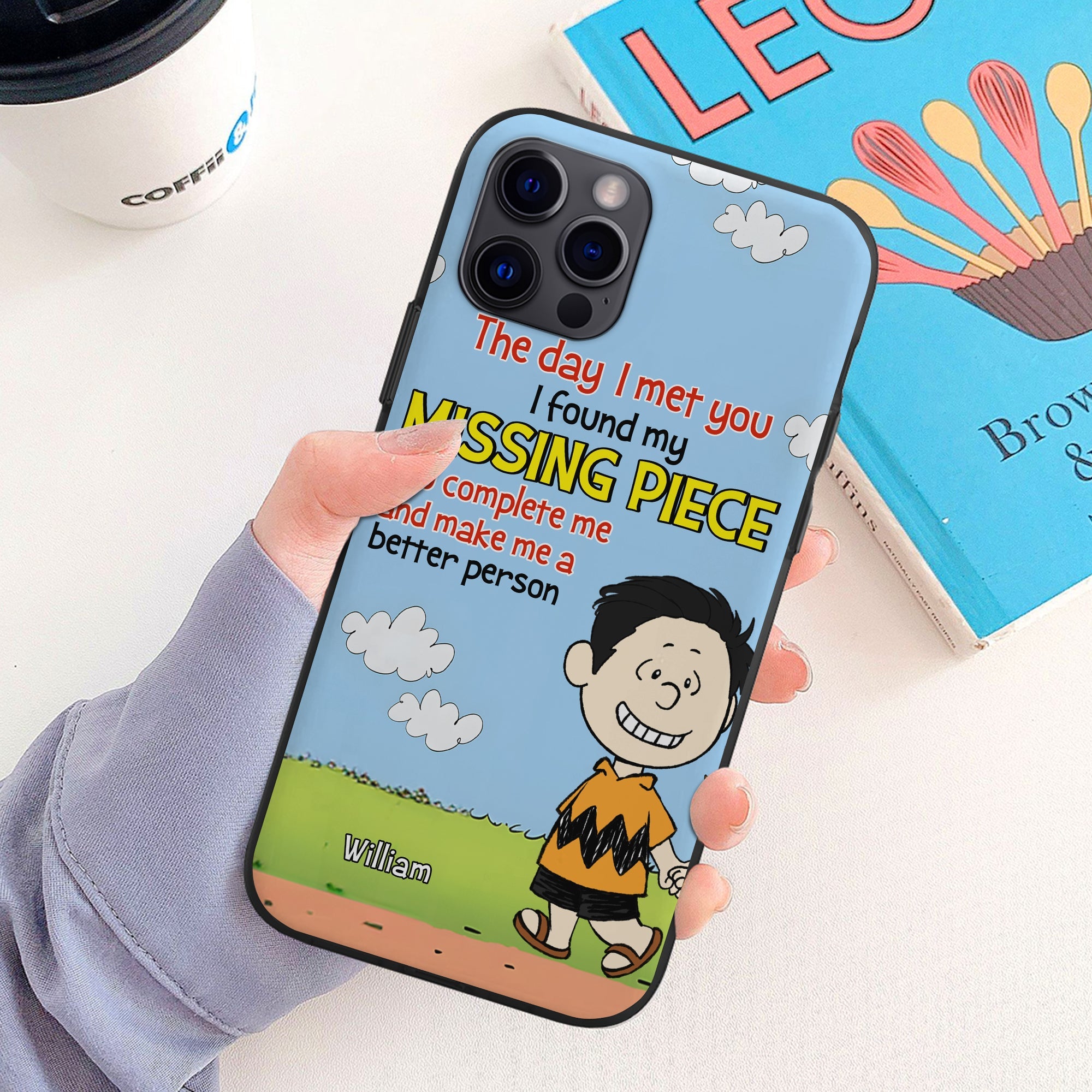 Personalized 'Missing Piece' Phone Case for Couples - Forever & Always