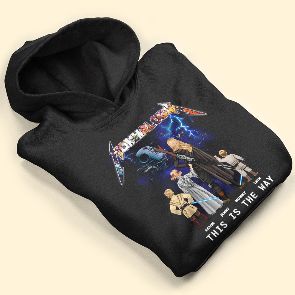 “This Is The Way” – Personalized Galaxy Mom Shirt - Perfect Gift for Mom, Grandma, and More! Shirts PopCulturePrints