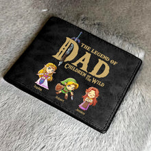 Load image into Gallery viewer, Personalized Legend of Dad PU Leather Wallet - Customizable Print Leather Wallet PopCulturePrints
