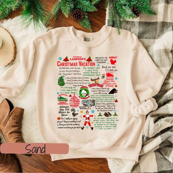 Funny Christmas Vacation Movie Quotes Sweatshirt - Perfect Gift for Movie Fans