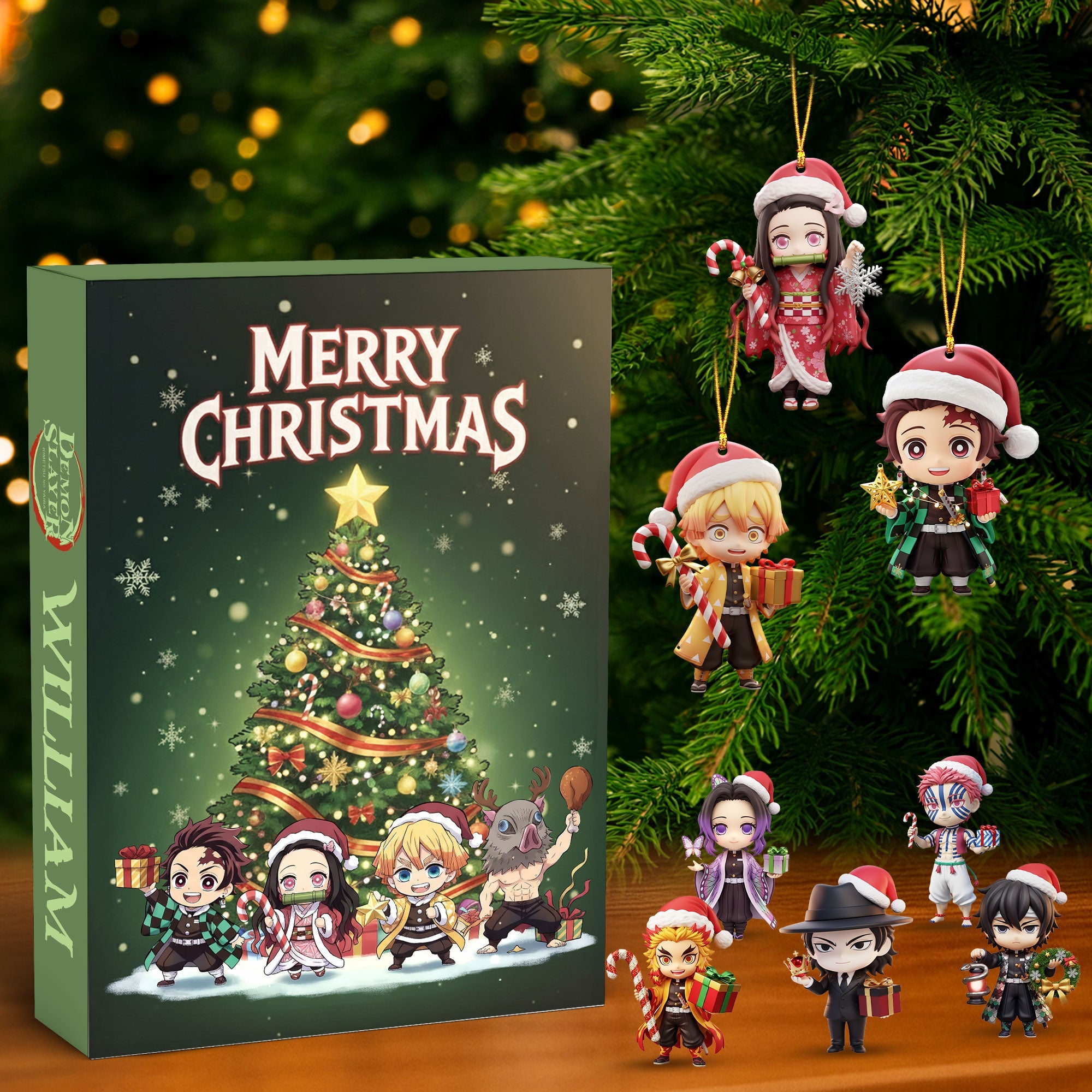 “Celebrate the Season with Joy!” - Anime Christmas Advent Calendar Blind Box - Personalized Gifts for Anime Lovers Advent Calendar PopCulturePrints
