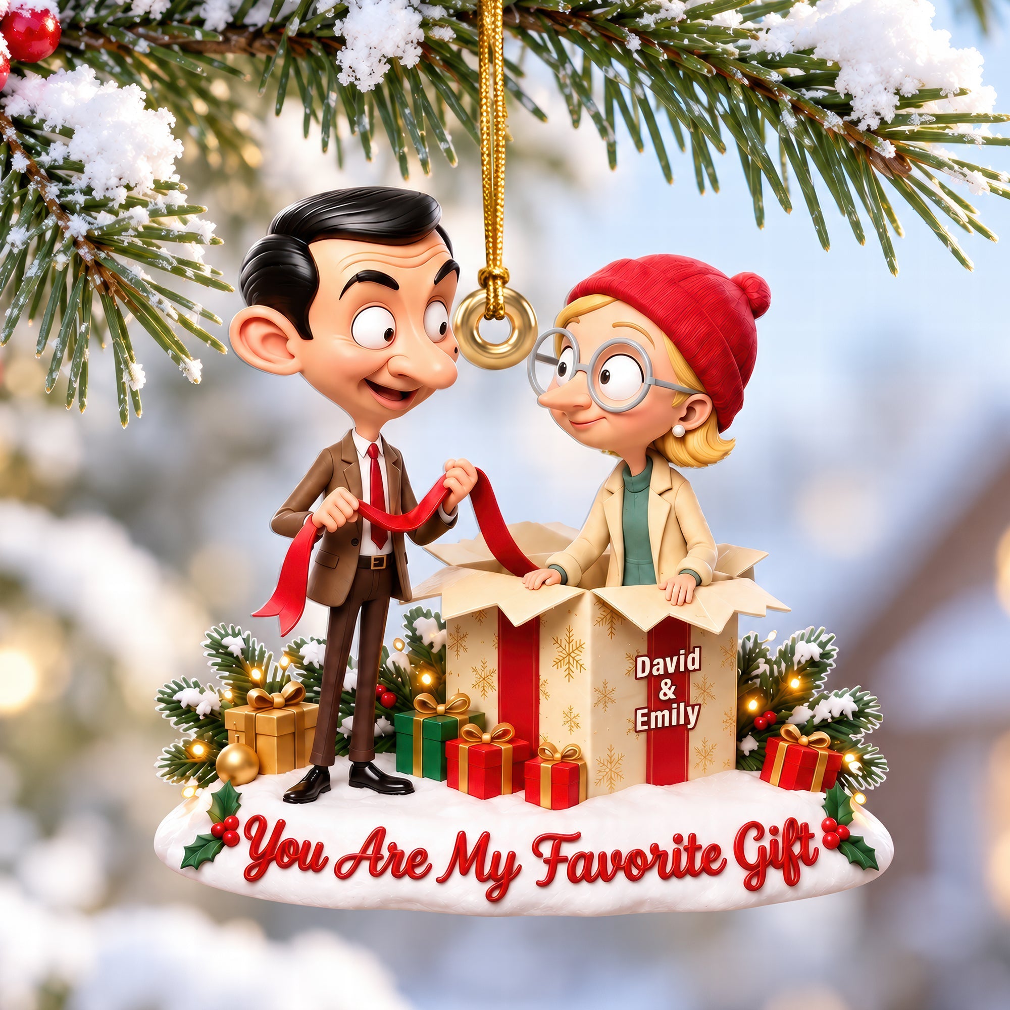 You’re My Favorite Gift Ornament - Personalized Christmas Gift for Couples