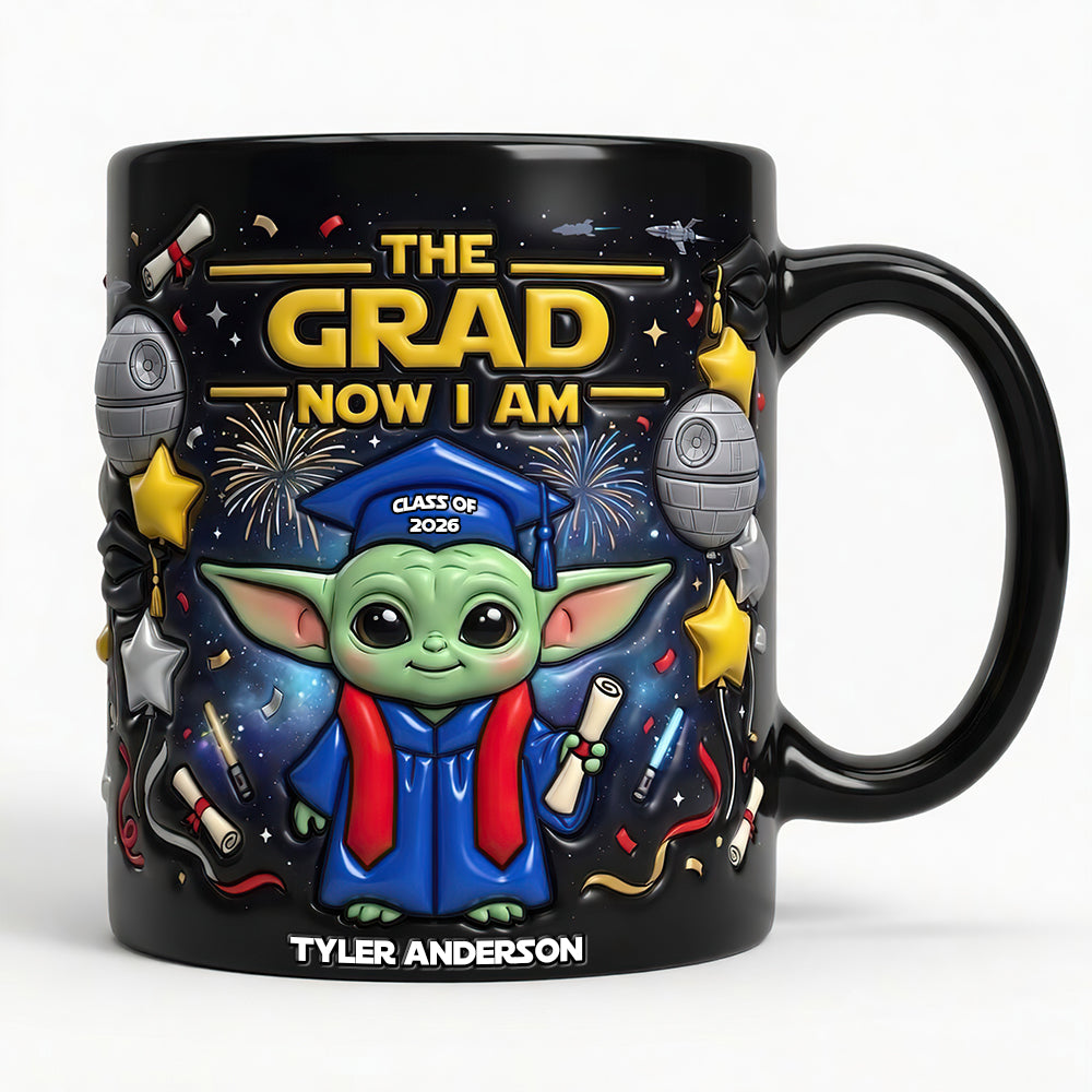 The Grad Now I Am - Magical Personalized Graduation Mug for Every Graduate Coffee Mug PopCulturePrints