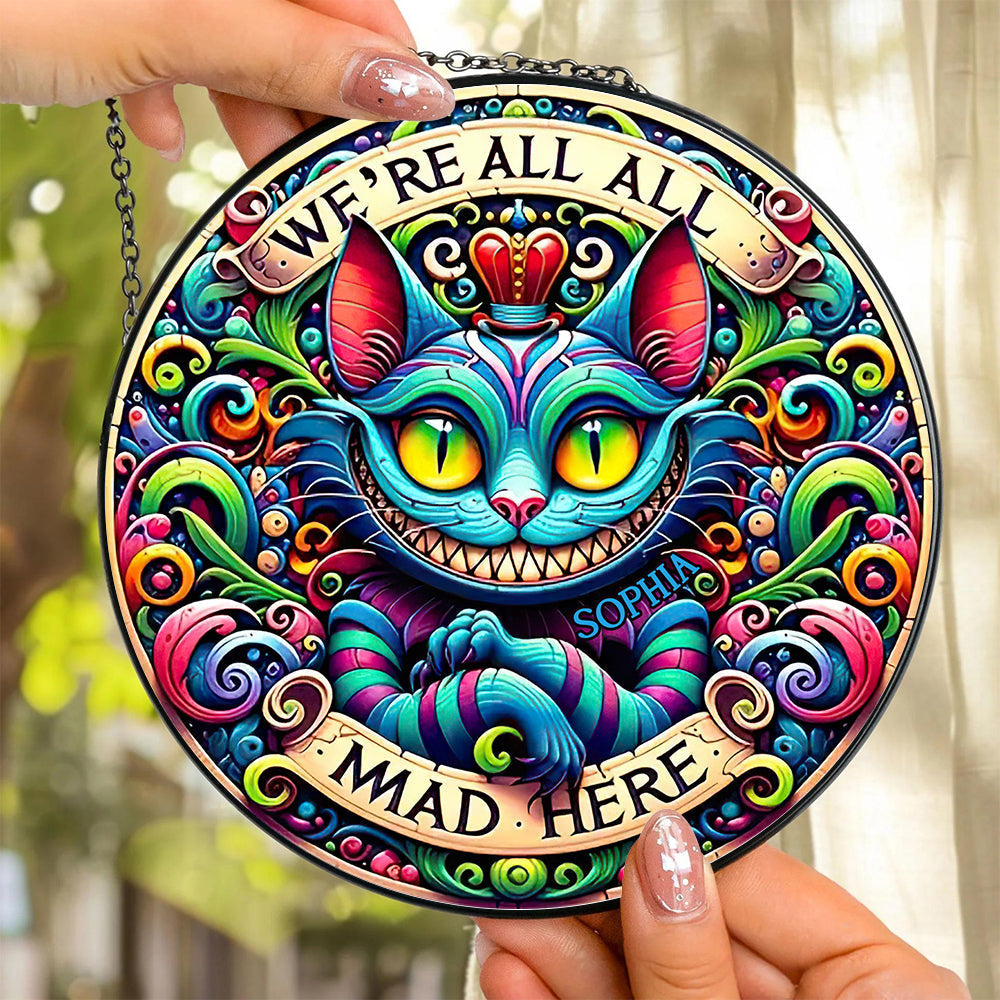 Personalized Halloween Gift for Cat Lovers - Colorful Horror Cat Design