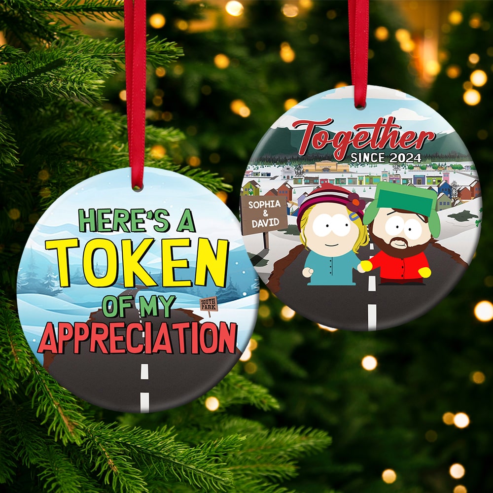 Custom Couple Christmas Ornament - Token of Appreciation