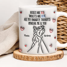 Load image into Gallery viewer, Personalized Couple Coffee Mug - All My Naughty Thoughts Involve Us Coffee Mug PopCulturePrints
