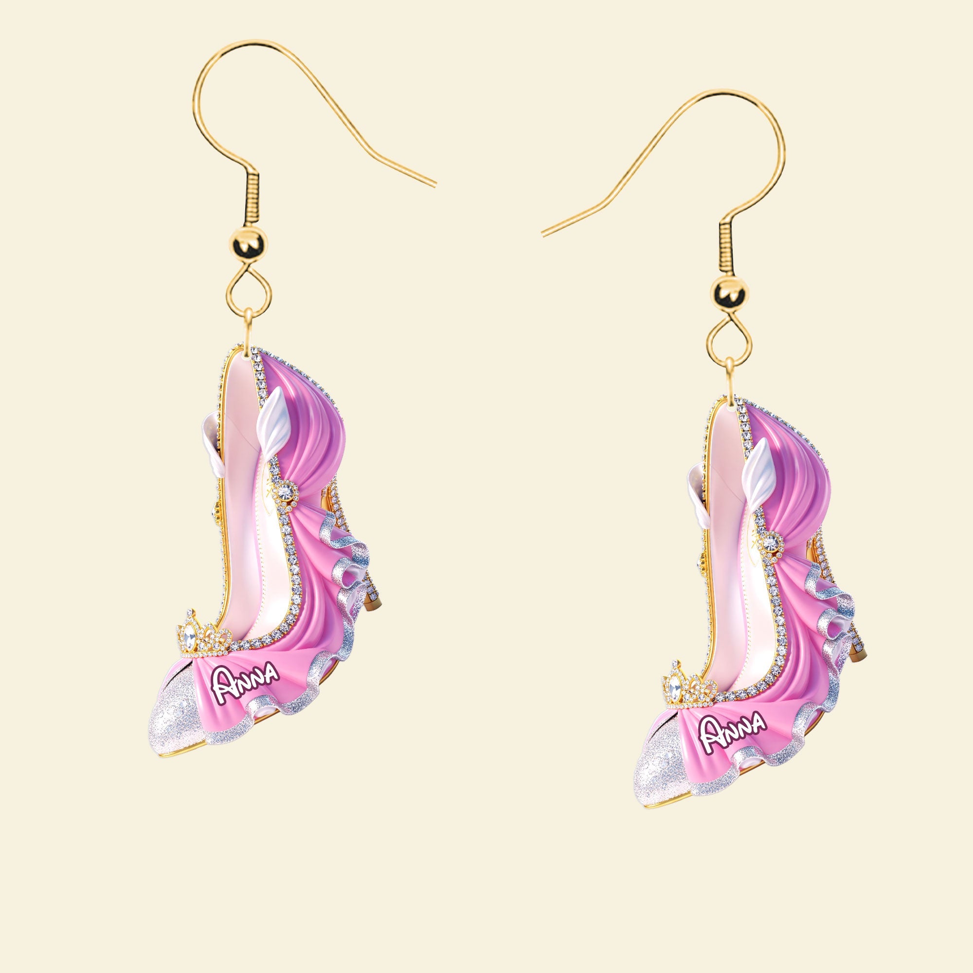 Sparkle in Style: Princess Shoes Earrings - Personalized Gifts for Her Earrings PopCulturePrints