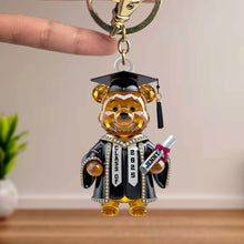 Load image into Gallery viewer, Celebrate Achievements with Our Bear Acrylic Keychain - Personalized Graduation Gift for Students Keychains PopCulturePrints
