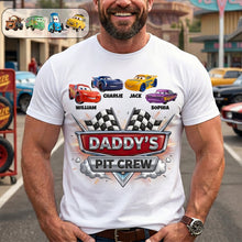 Load image into Gallery viewer, Rev Up the Love – Personalized Raceway Dad Shirt - Custom Gift for Dads and Grandpas Shirts PopCulturePrints
