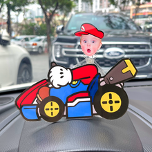 Load image into Gallery viewer, “Zoom into Fun with Personalized Joy!” - Cute Race Kids Shaking Head Standee - Custom Photo Gift for Kids Shaking Head Standee PopCulturePrints

