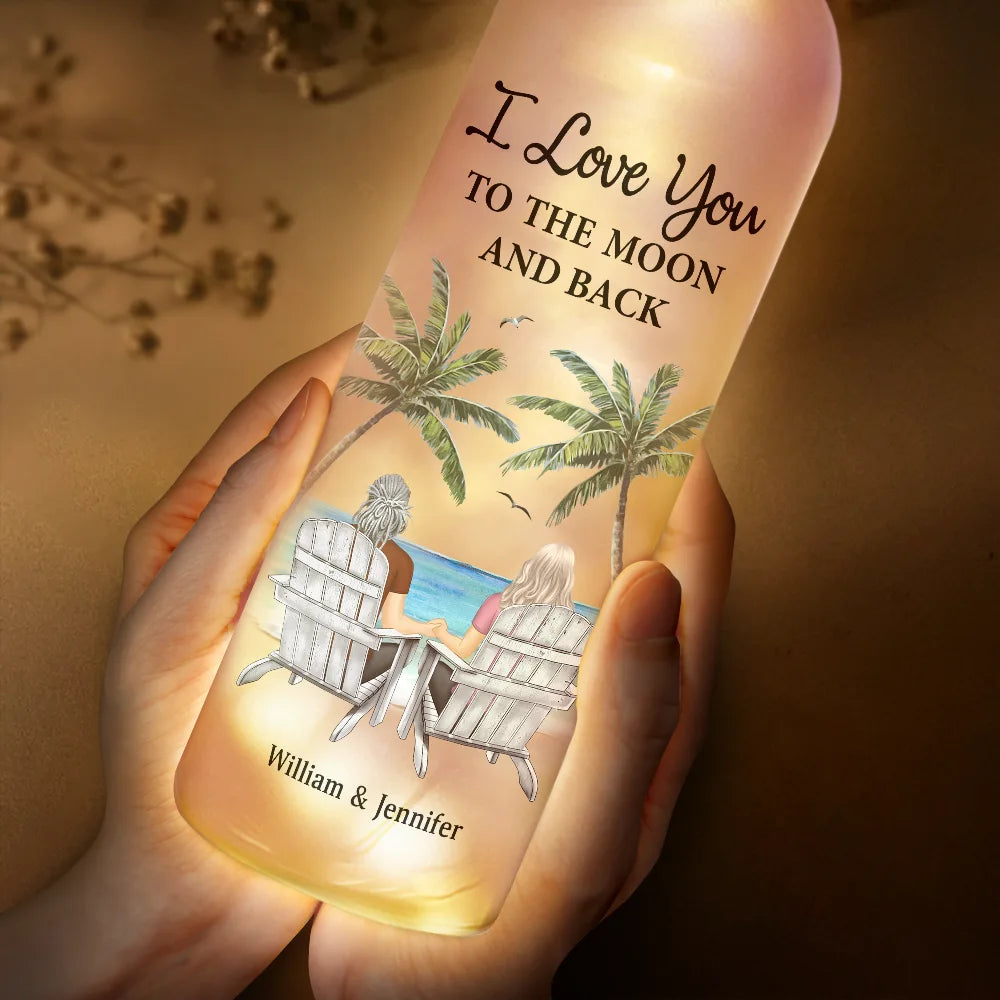 From Our First Kiss Till Our Last Breath - Personalized Bottle Light Bottle Light PopCulturePrints