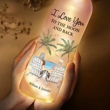 Load image into Gallery viewer, From Our First Kiss Till Our Last Breath - Personalized Bottle Light Bottle Light PopCulturePrints
