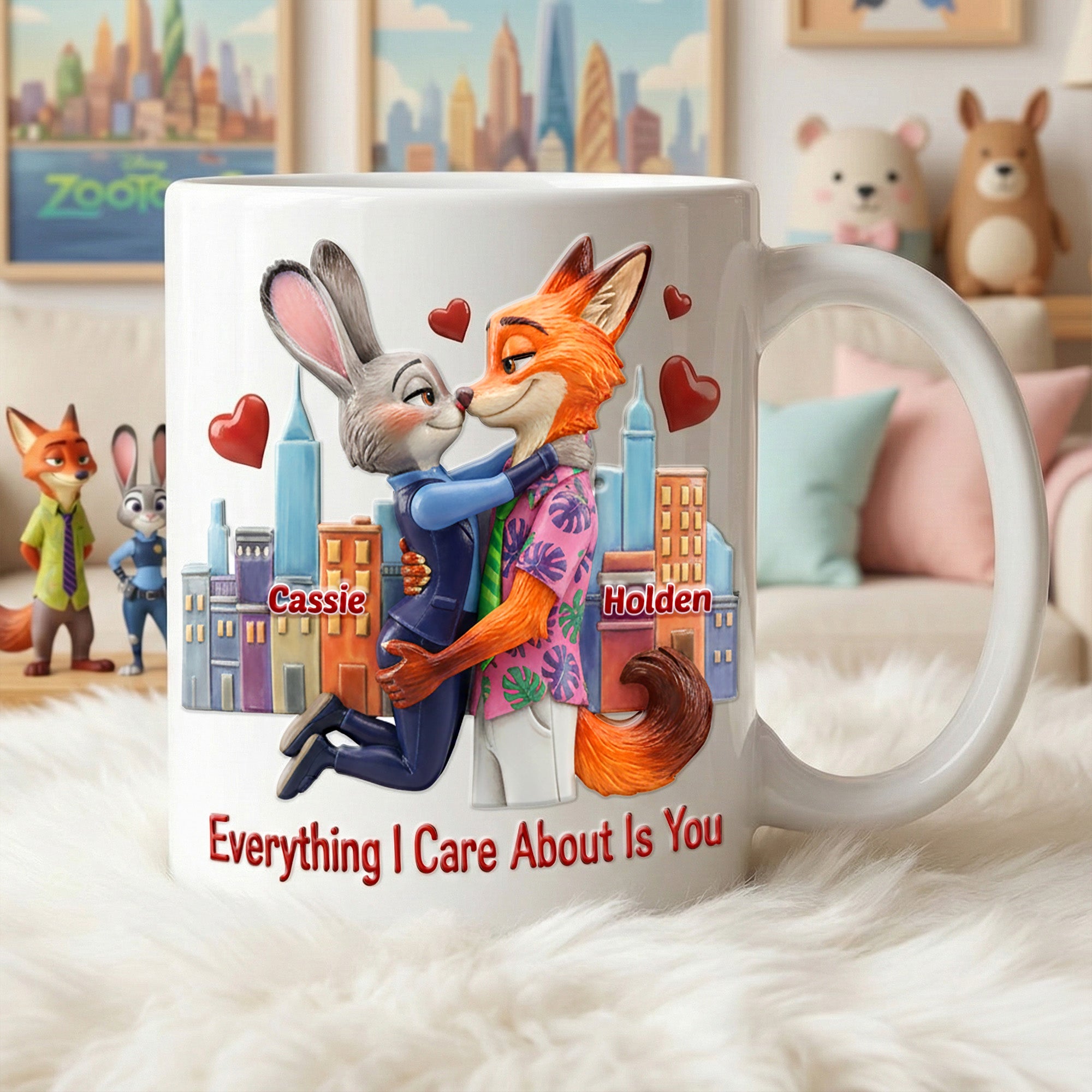 Everything I Care About Coffee Mug - Personalized Gift for Couples Coffee Mug PopCulturePrints