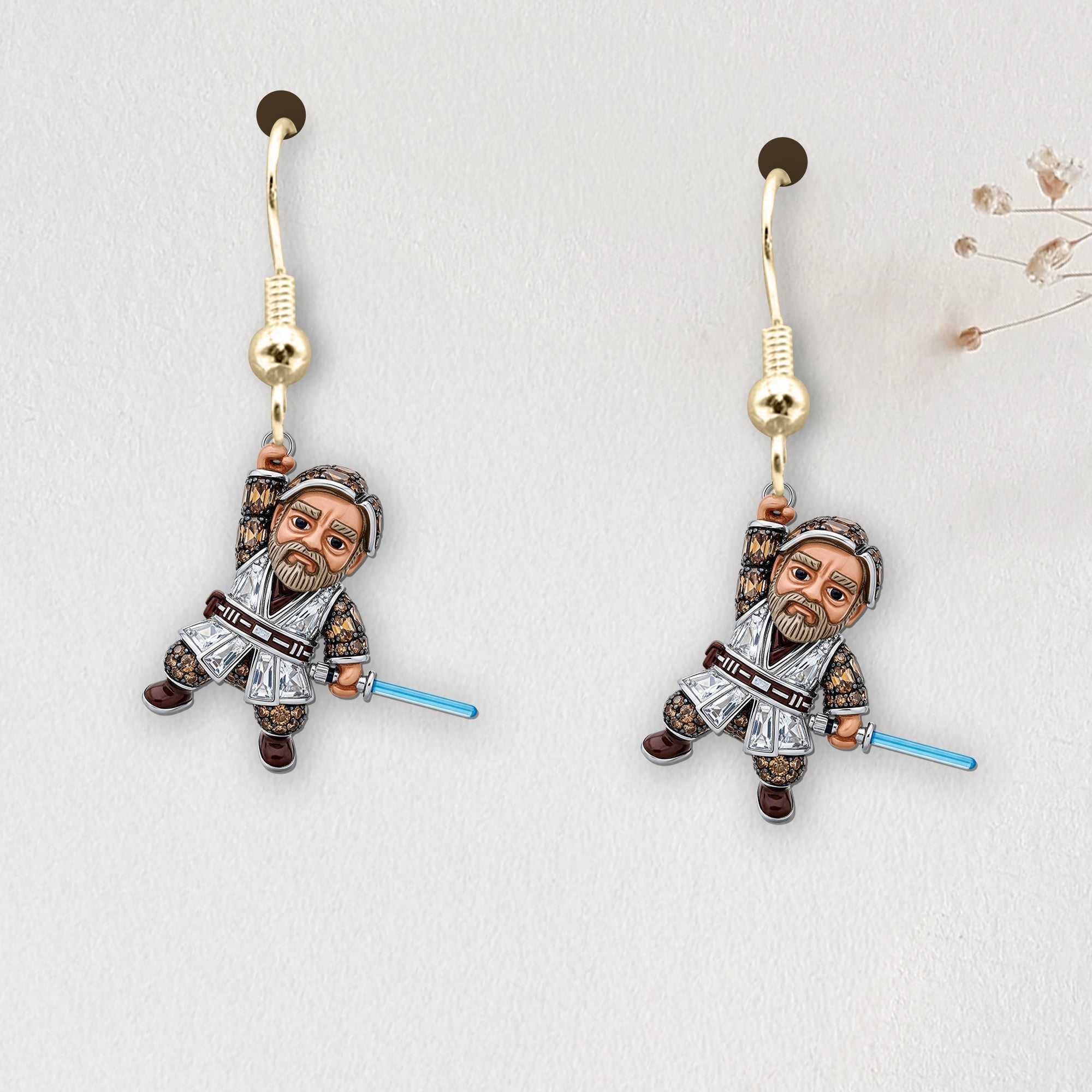 “Join the Galactic Fun!” – Funny Hanging Galactic Characters Earrings - Personalized Gifts for Movie Fans Earrings PopCulturePrints
