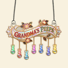 Load image into Gallery viewer, "Bring Joy to Grandma's Day with Personalized Touch!" - Cute Little Peeps Suncatcher, Custom Gift for Mom &amp; Grandma Ornament PopCulturePrints
