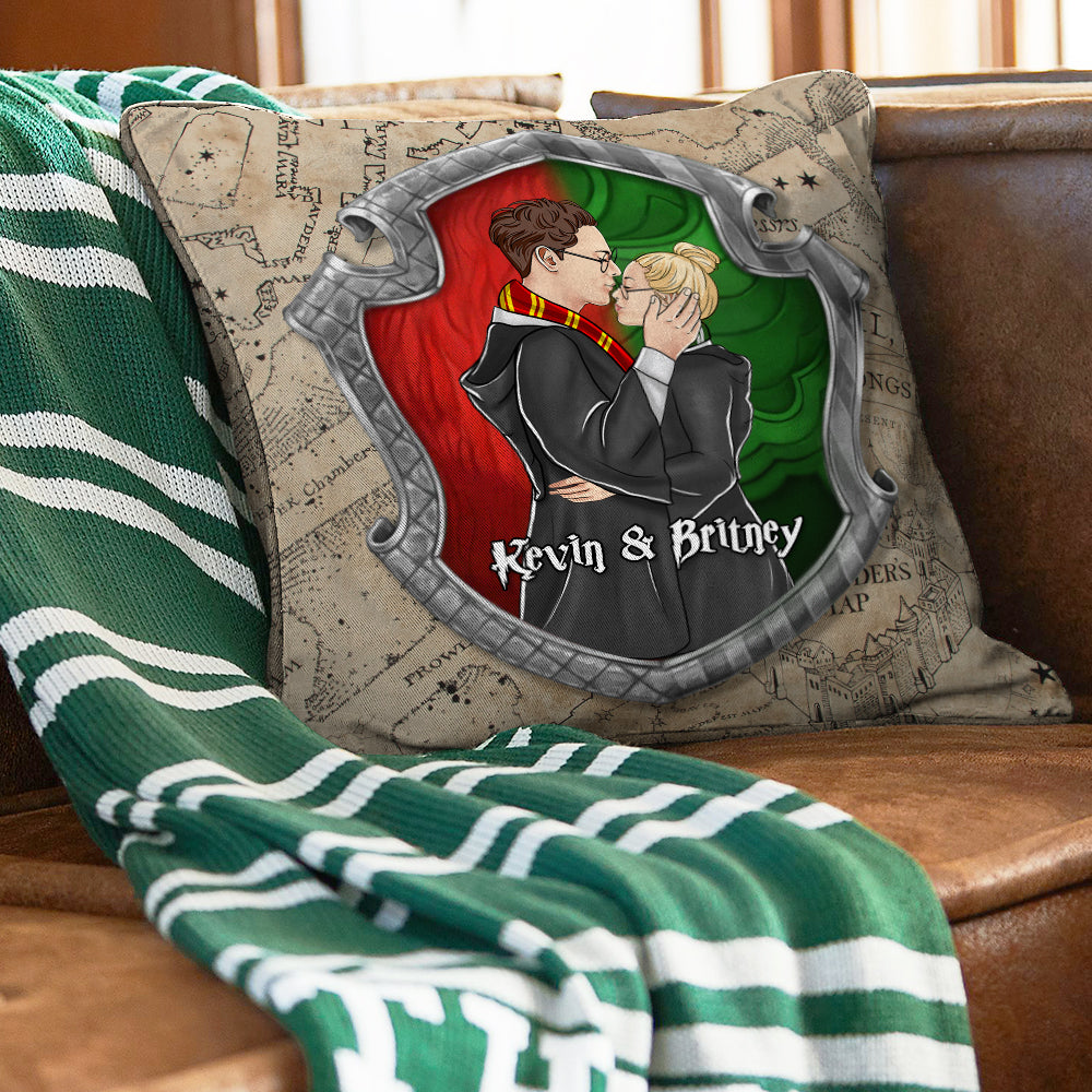 Personalized Magical Couple Pillow Gift - Unique Design for Valentine's Day Gifts Pillow PopCulturePrints