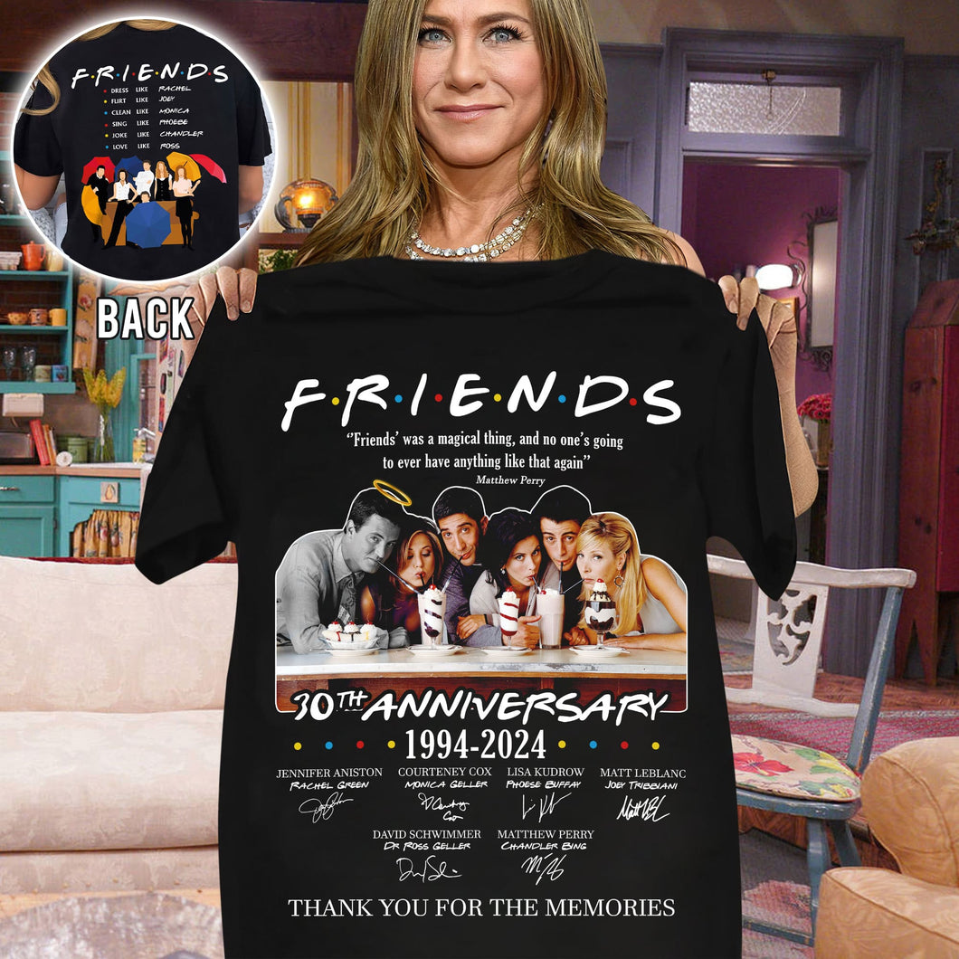 Friends TV Show 30th Anniversary Shirt - Classic 90s Sitcom Tribute