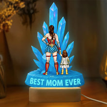 Load image into Gallery viewer, &quot;Best Mom Ever&quot; - Super Mom LED Light - Personalized Gift for Mom, Grandma, and Any Special Mother Figure Led Night Light PopCulturePrints
