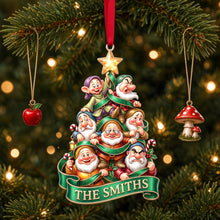 Load image into Gallery viewer, Celebrate Family Unity: Seven Little Friends Christmas Ornament - Personalize Your Gift Ornament PopCulturePrints
