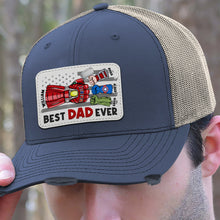 Load image into Gallery viewer, Customizable &#39;Best Dad Ever&#39; Superhero Cap Caps PopCulturePrints
