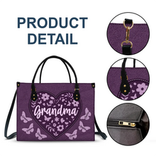 Load image into Gallery viewer, Mommy, a Heartfelt Tribute - Personalized Leather Bag for Moms and Grandmas Leather Bag PopCulturePrints
