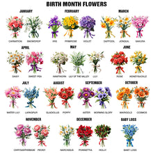 Load image into Gallery viewer, “Celebrate Every Moment” - Personalized Birth Flower Bouquet Bottle Carrier Bag - Gift for Mom, Grandma, and More Bottle Carrier Bag PopCulturePrints
