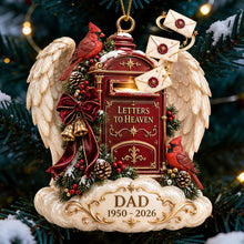 Load image into Gallery viewer, Letters to Heaven Christmas Ornament - Personalized Gift for Dad Ornament PopCulturePrints
