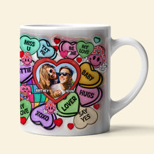 Load image into Gallery viewer, Personalized 3D Inflated Coffee Mug - &#39;Miss You My Love&#39; for Couples Coffee Mug PopCulturePrints
