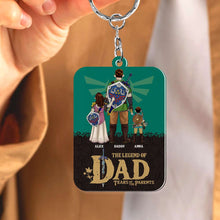 Load image into Gallery viewer, Personalized Legend of Dad Keychain - Customizable Family Gift Keychains PopCulturePrints
