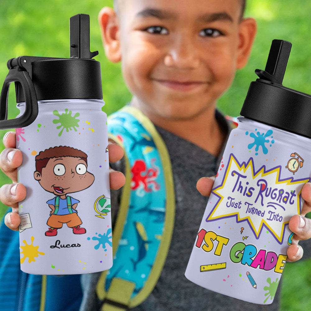 Personalized Cartoon Kid's Tumbler - First Grade Design Tumbler Cup PopCulturePrints